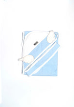 Load image into Gallery viewer, Organic Powder Blue Angel Towel with belt