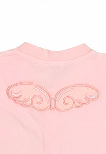 Organic Blush Pink Angel Onesie