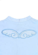 Load image into Gallery viewer, Organic Powder Blue Angel Onesie